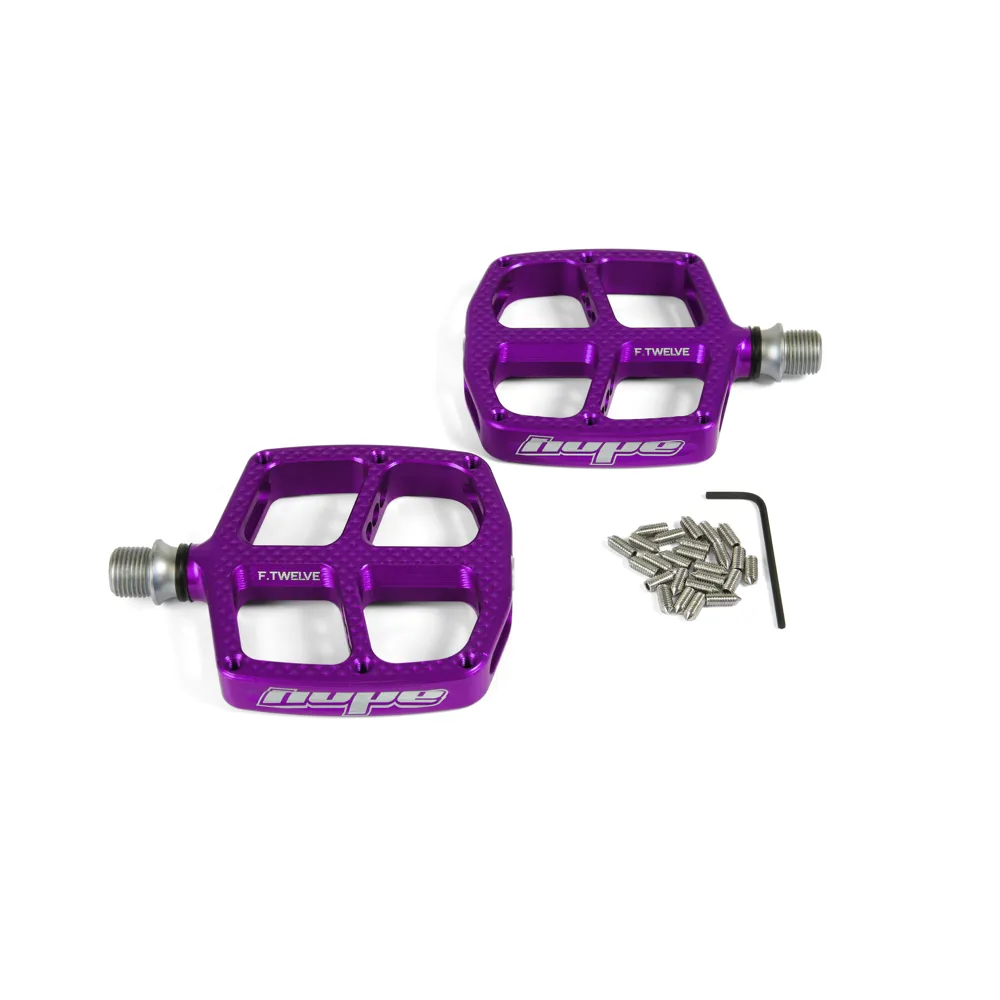 uPRISE Bikes Hope F12 Kids Pedals - Pair - Purple | Price match, 365 day return s, 18-Month Warranty, Finance Available & Free UK Delivery