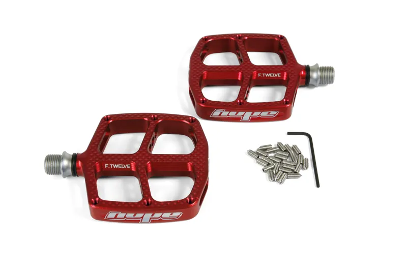 Hope F12 Kids Pedals - Pair - Red