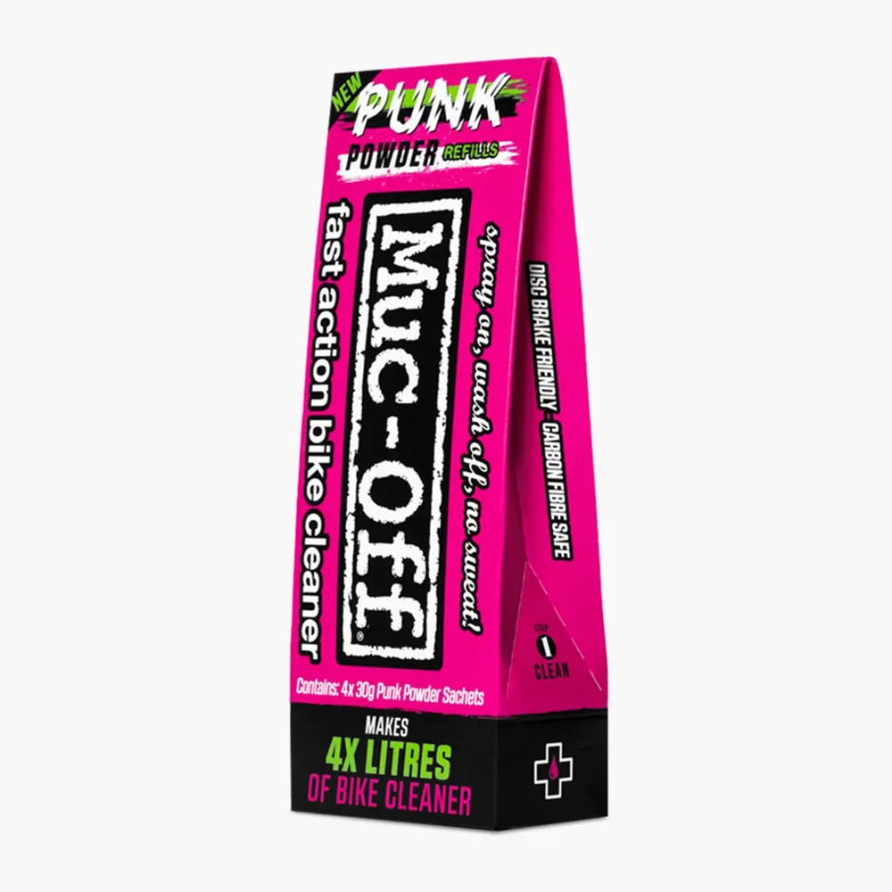 uPRISE Bikes Muc-Off Punk Powder Bike Cleaner - 4 Pack | Price match, 365 day returns, 18-Month Warranty, Finance Available & Free UK Delivery