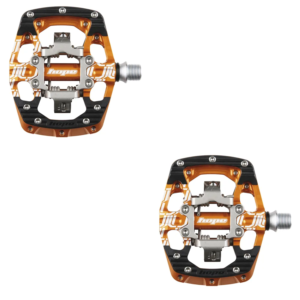 uPRISE Bikes Hope Union Gravity MTB Clipless Pedals - Pair - Orange | Price match, 365 day return s, 18-Month Warranty, Finance Available & Free UK Delivery