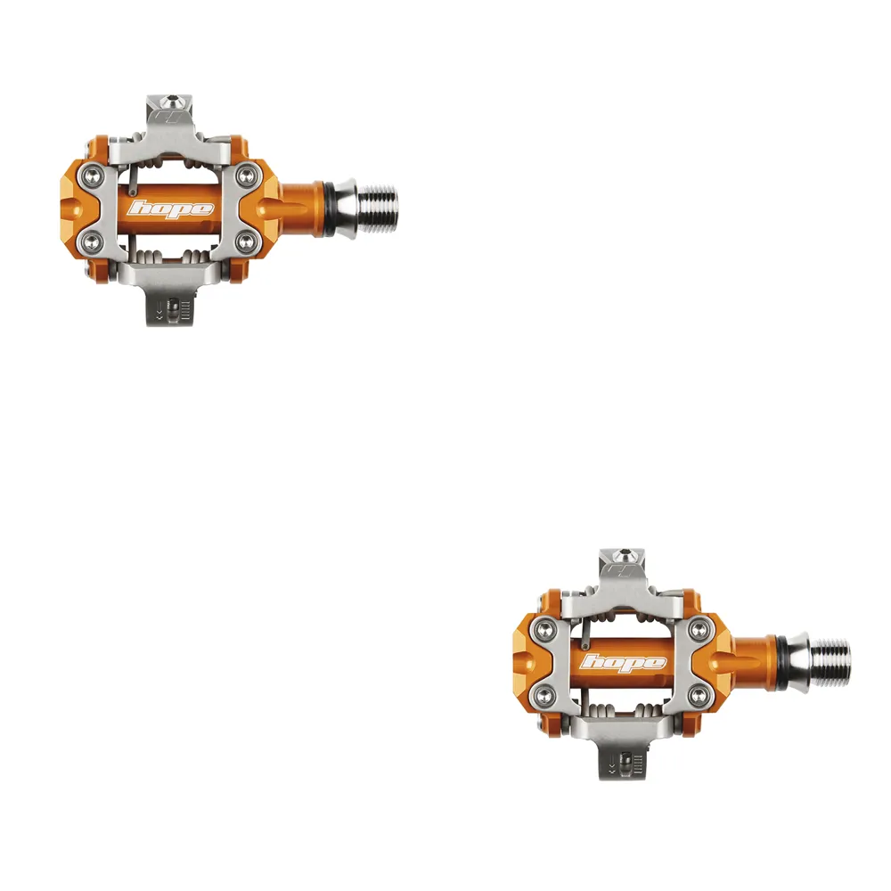 uPRISE Bikes Hope Union RC MTB Clipless Pedals - Pair - Orange | Price match, 365 day return s, 18-Month Warranty, Finance Available & Free UK Delivery