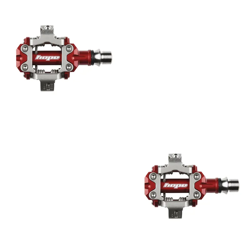 Hope Union RC MTB  Clipless Pedals - Pair - Red