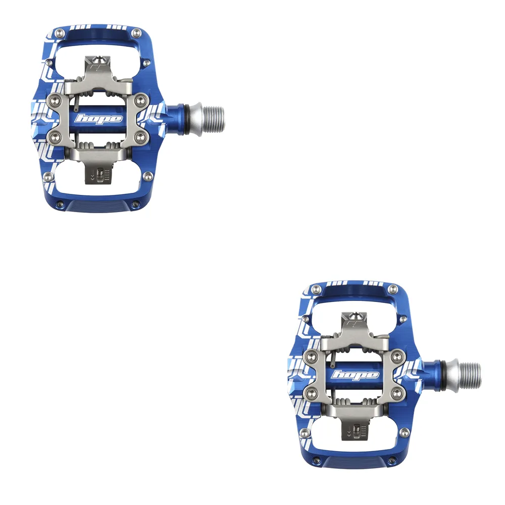 uPRISE Bikes Hope Union Trail MTB Clipless Pedals - Pair - Blue | Price match, 365 day return s, 18-Month Warranty, Finance Available & Free UK Delivery