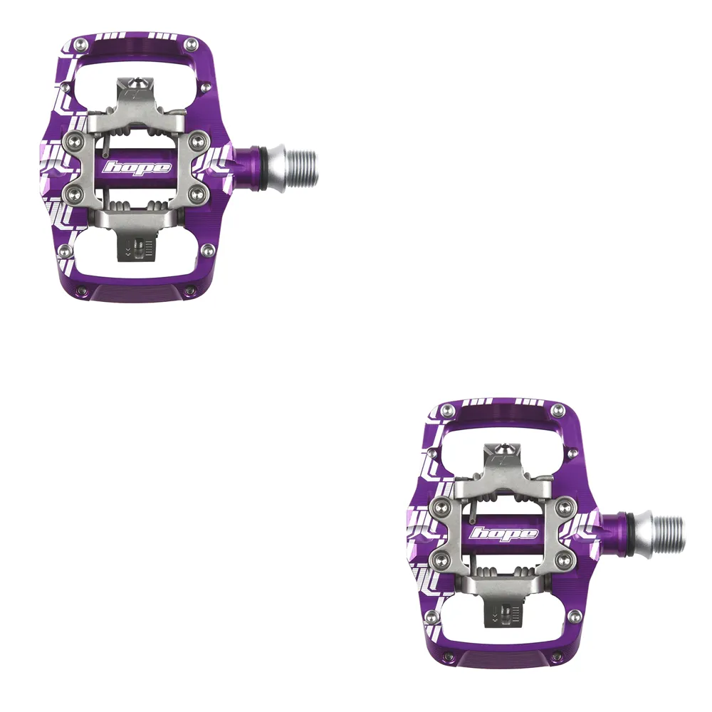 uPRISE Bikes Hope Union Trail MTB Clipless Pedals - Pair - Purple | Price match, 365 day return s, 18-Month Warranty, Finance Available & Free UK Delivery
