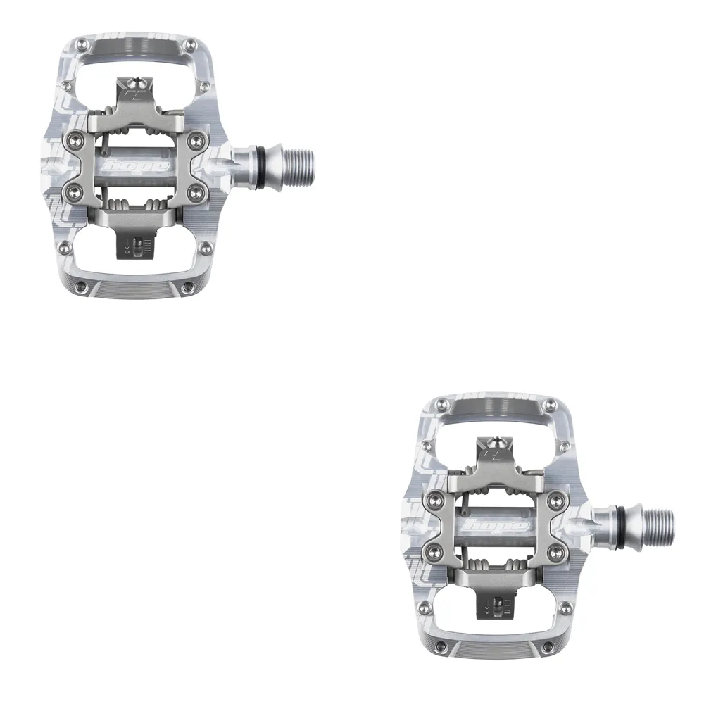 uPRISE Bikes Hope Union Trail MTB Clipless Pedals - Pair - Silver | Price match, 365 day return s, 18-Month Warranty, Finance Available & Free UK Delivery