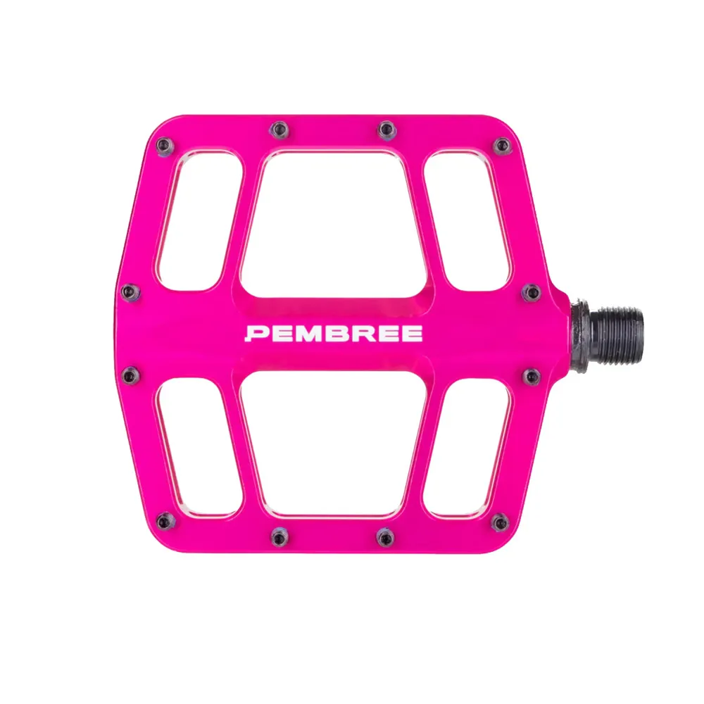 uPRISE Bikes Pembree D3A Flat MTB Pedal - Small - Pink | Price match, 365 day returns, 18-Month Warranty, Finance Available & Free UK Delivery