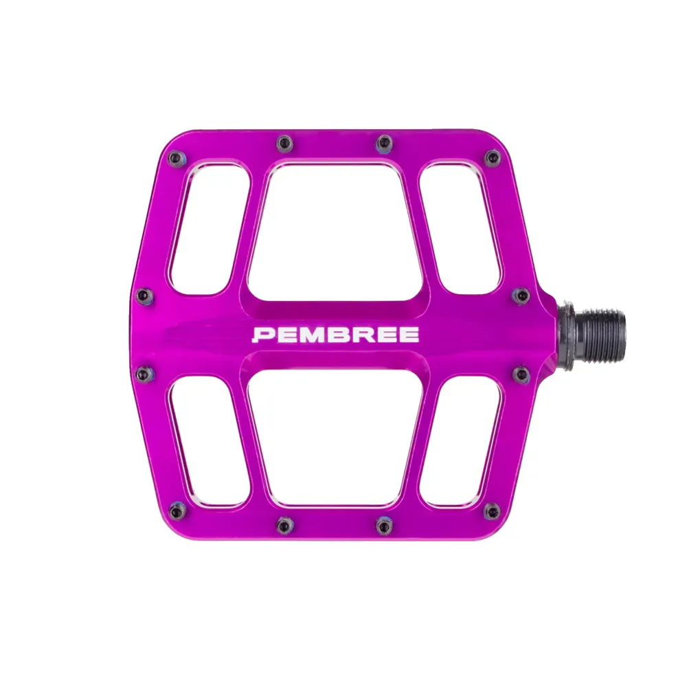 uPRISE Bikes Pembree D3A Flat MTB Pedal - Small - Purple | Price match, 365 day returns, 18-Month Warranty, Finance Available & Free UK Delivery