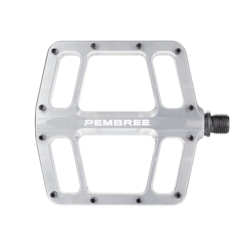 uPRISE Bikes Pembree D3A Flat MTB Pedal - Small - Silver | Price match, 365 day returns, 18-Month Warranty, Finance Available & Free UK Delivery