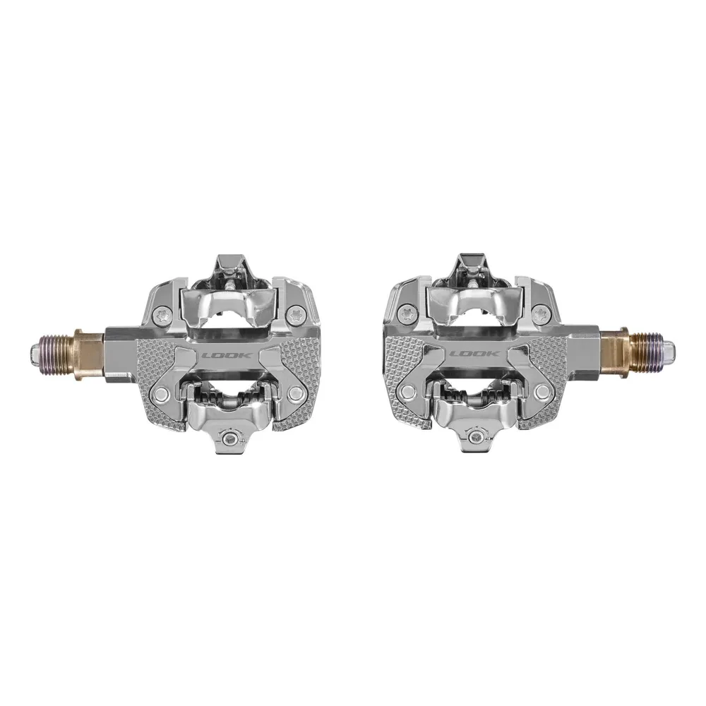 uPRISE Bikes Look X-Track Power Dual Sided Powermeter Pedals - Silver | Price match, 365 day return s, 18-Month Warranty, Finance Available & Free UK Delivery