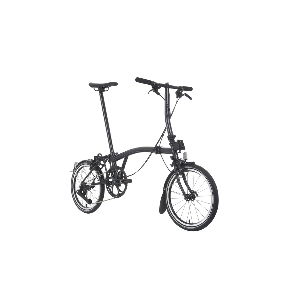 uPRISE Bikes Brompton S12L P Line 2025 12 Speed Folding Bike - Midnight Black | Price match, 365 day return s, 18-Month Warranty, Finance Available & Free UK Delivery