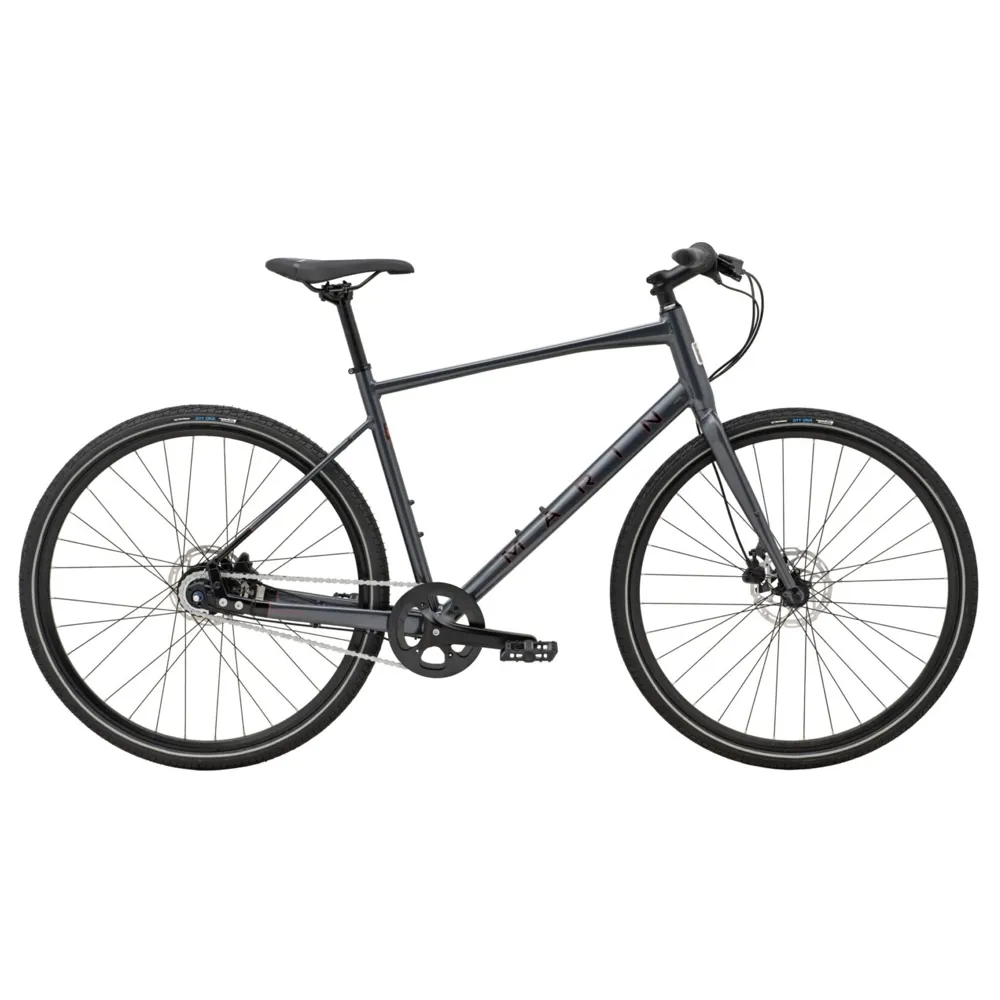uPRISE Bikes Marin Presidio 2 2025 Hybrid Bike - Charcoal | Price match, 365 day return s, 18-Month Warranty, Finance Available & Free UK Delivery