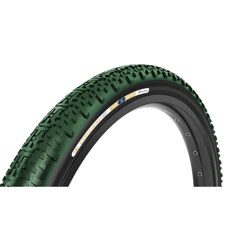uPRISE Bikes Panaracer GravelKing X1 Colour Edition TLR 700c Gravel Tyre - British Racing Green/Back | Price match, 365 day returns, 18-Month Warranty, Finance Available & Free UK Delivery