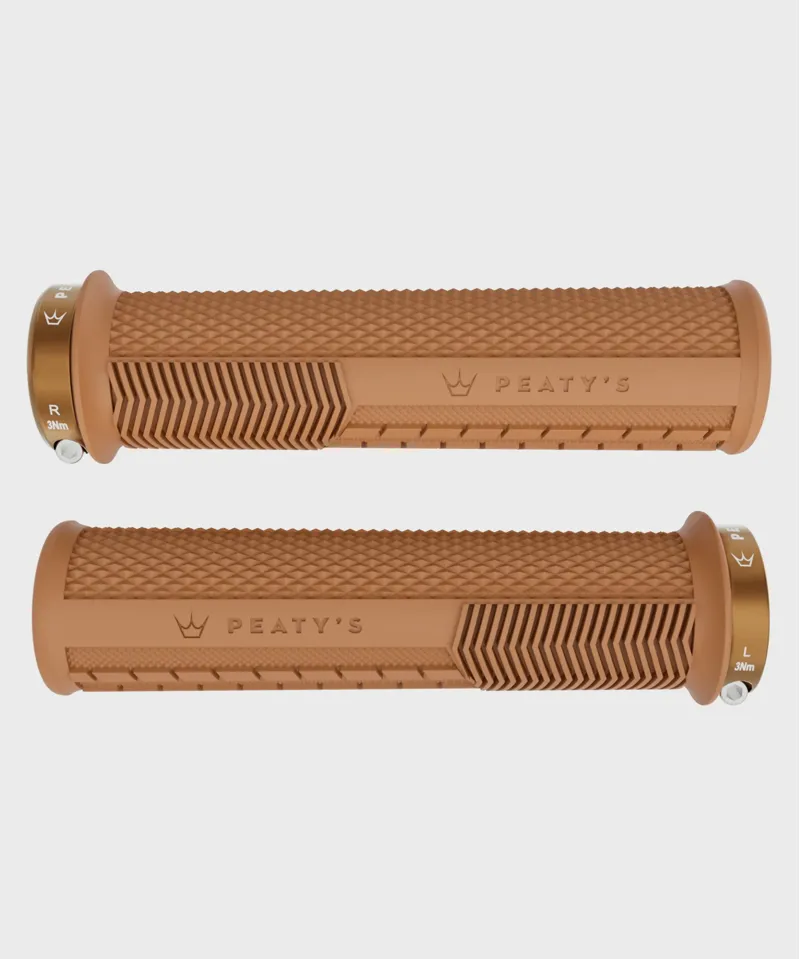 Peaty's Monarch Knurl Grip MTB Grips - Thin - Gum