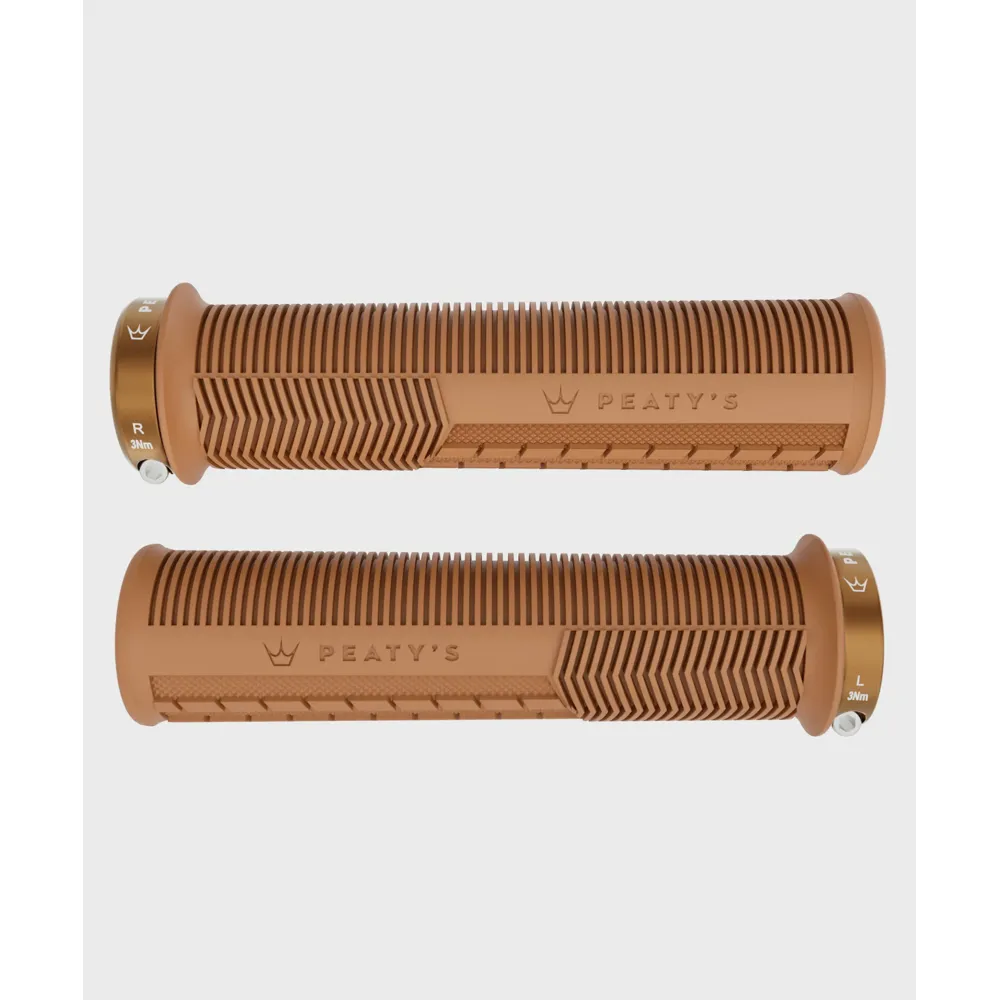 uPRISE Bikes Peaty's Monarch Mushroom Grip MTB Grips - Thin - Gum | Price match, 365 day returns, 18-Month Warranty, Finance Available & Free UK Delivery