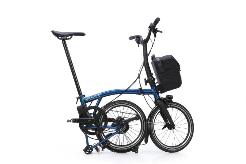 Brompton P Line 4-speed SuperRoll+ Mid Bar 2027 Electric Folding Bike - Pacific Lacquer-1