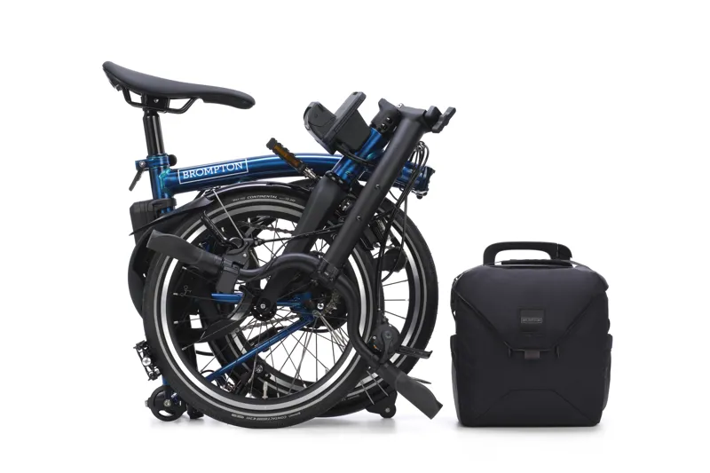 Brompton P Line 4-speed SuperRoll+ Mid Bar 2027 Electric Folding Bike - Pacific Lacquer-2