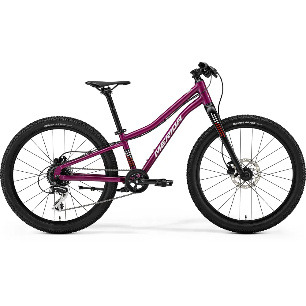 uPRISE Bikes Merida Matts J.24+ 2025 Junior MTB Bike - Purple/White/Red/Black | Price match, 365 day return s, 18-Month Warranty, Finance Available & Free UK Delivery
