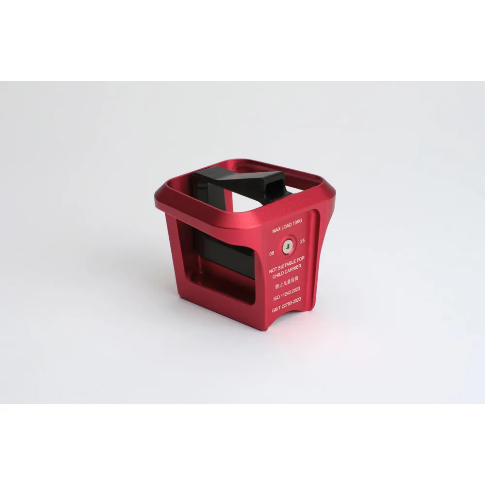 uPRISE Bikes Brompton ColourLab Forged Front Carrier - Red | Price match, 365 day returns, 18-Month Warranty, Finance Available & Free UK Delivery