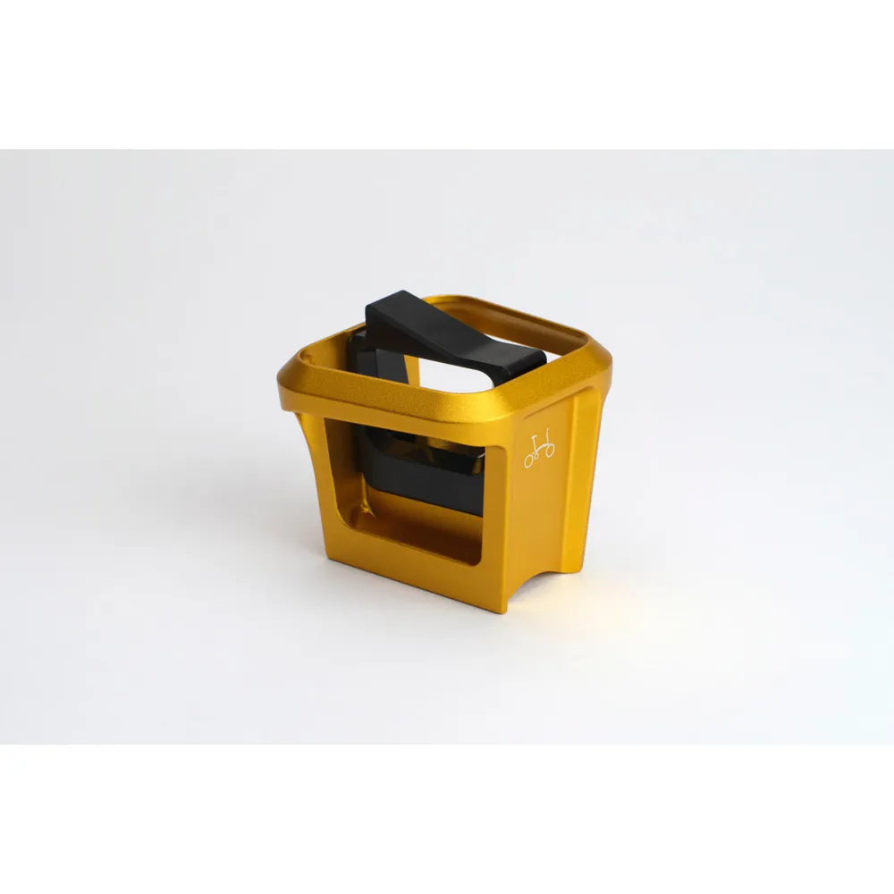 uPRISE Bikes Brompton ColourLab Forged Front Carrier - Gold | Price match, 365 day returns, 18-Month Warranty, Finance Available & Free UK Delivery