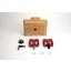 Brompton ColourLab Superlight Quick Release Pedals - Red