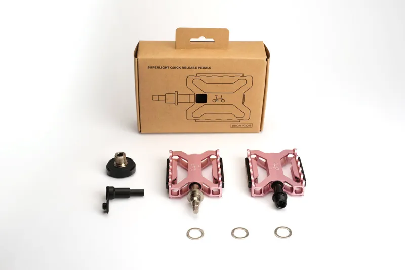 Brompton ColourLab Superlight Quick Release Pedals - Pink
