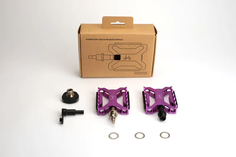 Brompton ColourLab Superlight Quick Release Pedals - Purple