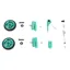 Brompton ColourLab Colour Touchpoint Set For G Line Bikes - Green