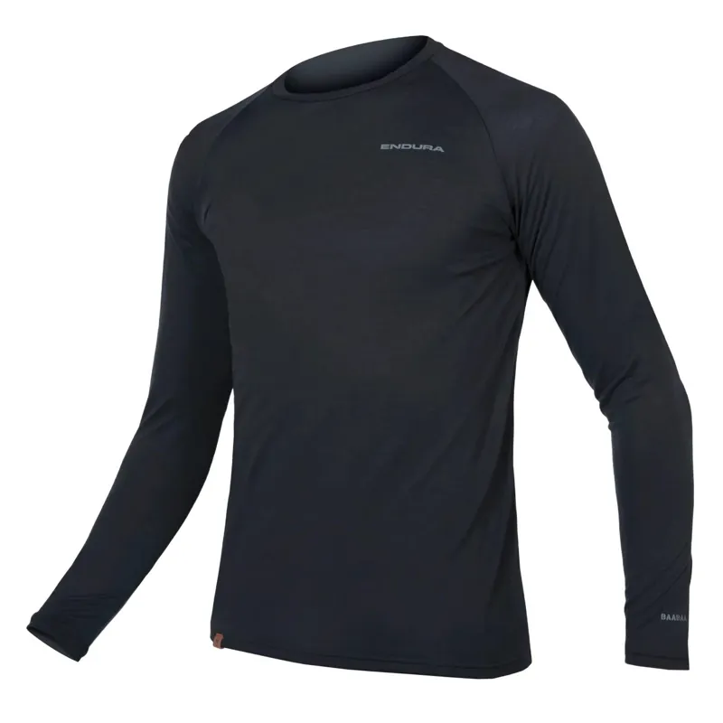 Endura BaaBaa Blend Men's Long Sleeve Base Layer - Grey
