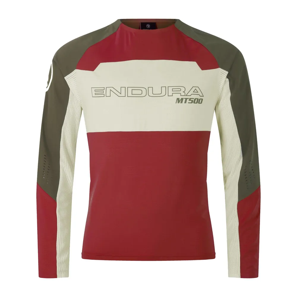 uPRISE Bikes Endura MT500 Burner Lite Men's Long Sleeve Jersey - Brick | Price match, 365 day returns, 18-Month Warranty, Finance Available & Free UK Delivery
