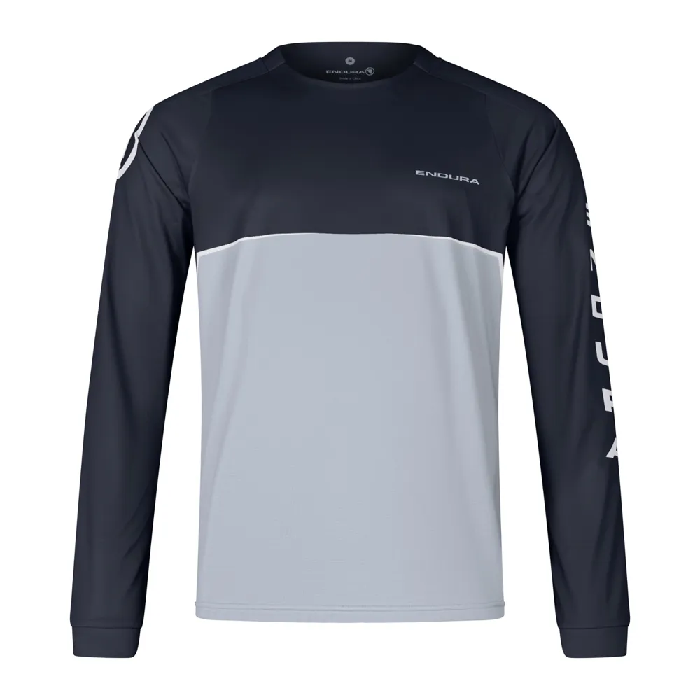 uPRISE Bikes Endura SingleTrack Core Printed Long Sleeve Jersey - Black | Price match, 365 day returns, 18-Month Warranty, Finance Available & Free UK Delivery