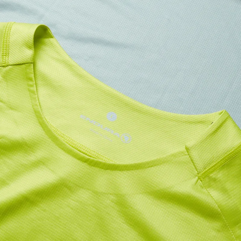Endura SingleTrack Core Printed Long Sleeve Jersey - Lime Green-2