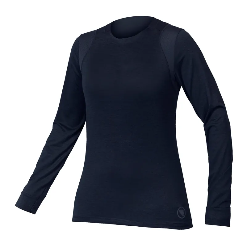 Endura SingleTrack Women's Long Sleeve Jersey - Midnight Navy
