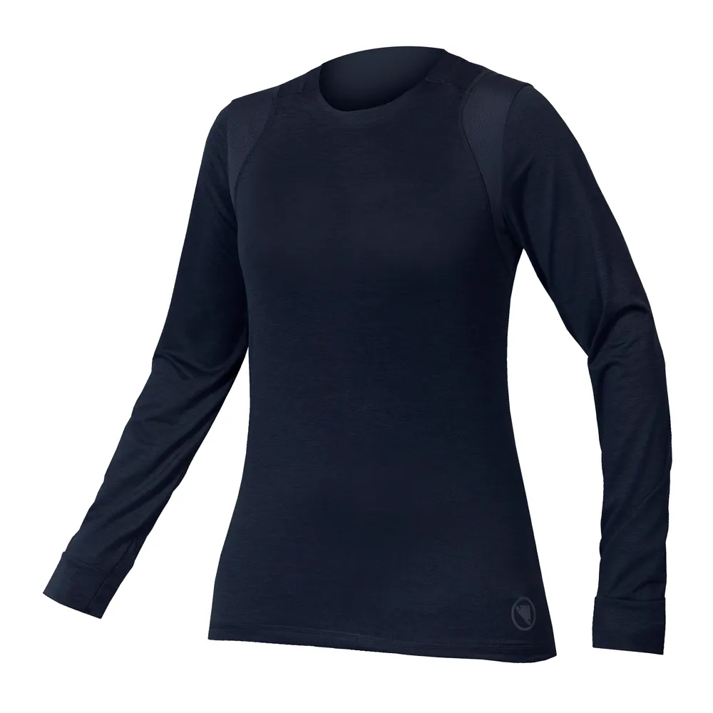 uPRISE Bikes Endura SingleTrack Women's Long Sleeve Jersey - Midnight Navy | Price match, 365 day returns, 18-Month Warranty, Finance Available & Free UK Delivery