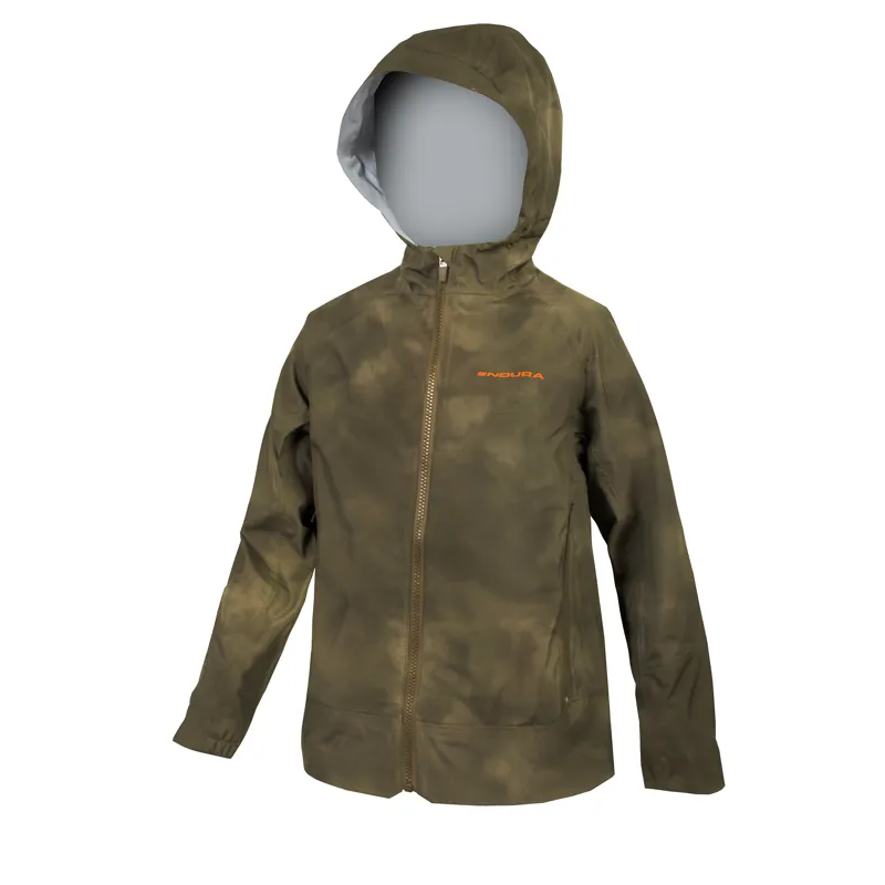 Endura MT500 Waterproof Kids Jacket - Tweed Green