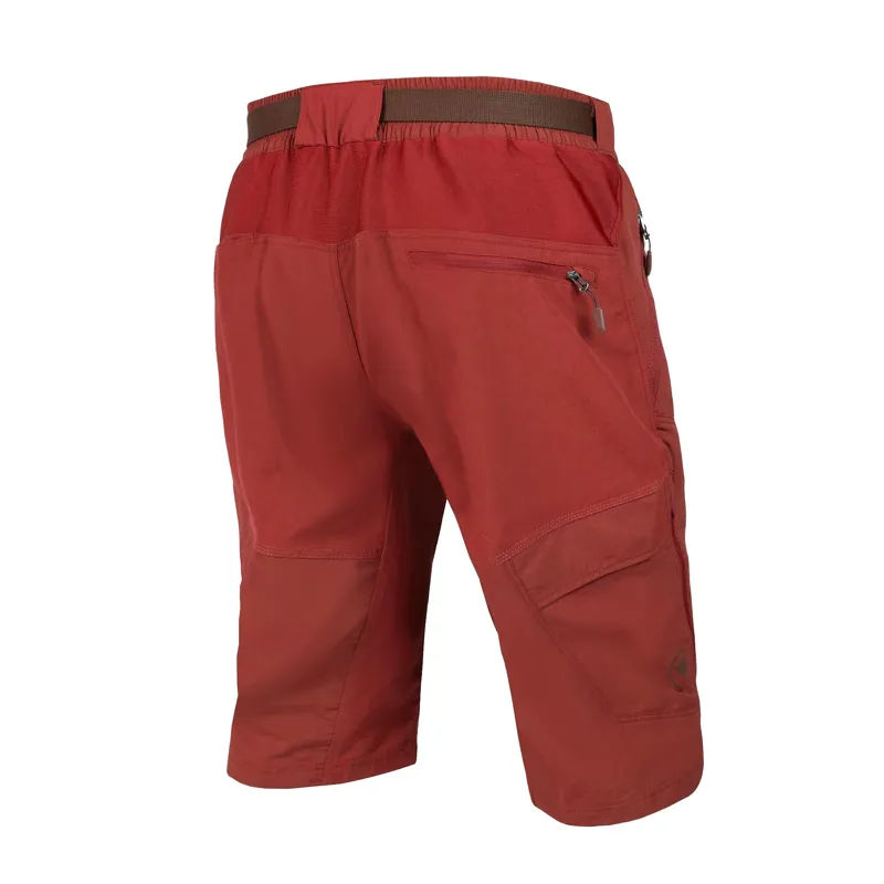 Endura Hummvee Men's Baggy Shorts w/Liner - Brick Red-1