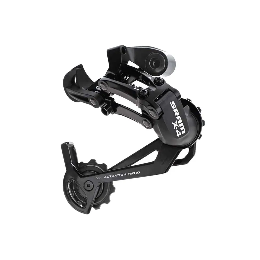 uPRISE Bikes Sram SRAM X4 Rear Derailleur - 7/8 Speed - Black - Long Cage | Price match, 365 day return s, 18-Month Warranty, Finance Available & Free UK Delivery