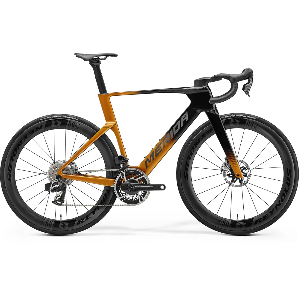 uPRISE Bikes Merida Reacto 10K 2027 Carbon Road Bike - Black/Mineral Gold | Price match, 365 day returns, 18-Month Warranty, Finance Available & Free UK Delivery