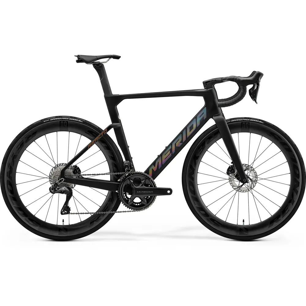 uPRISE Bikes Merida Reacto 8000 2026 Carbon Aero Road Bike - Silk Black | Price match, 365 day return s, 18-Month Warranty, Finance Available & Free UK Delivery