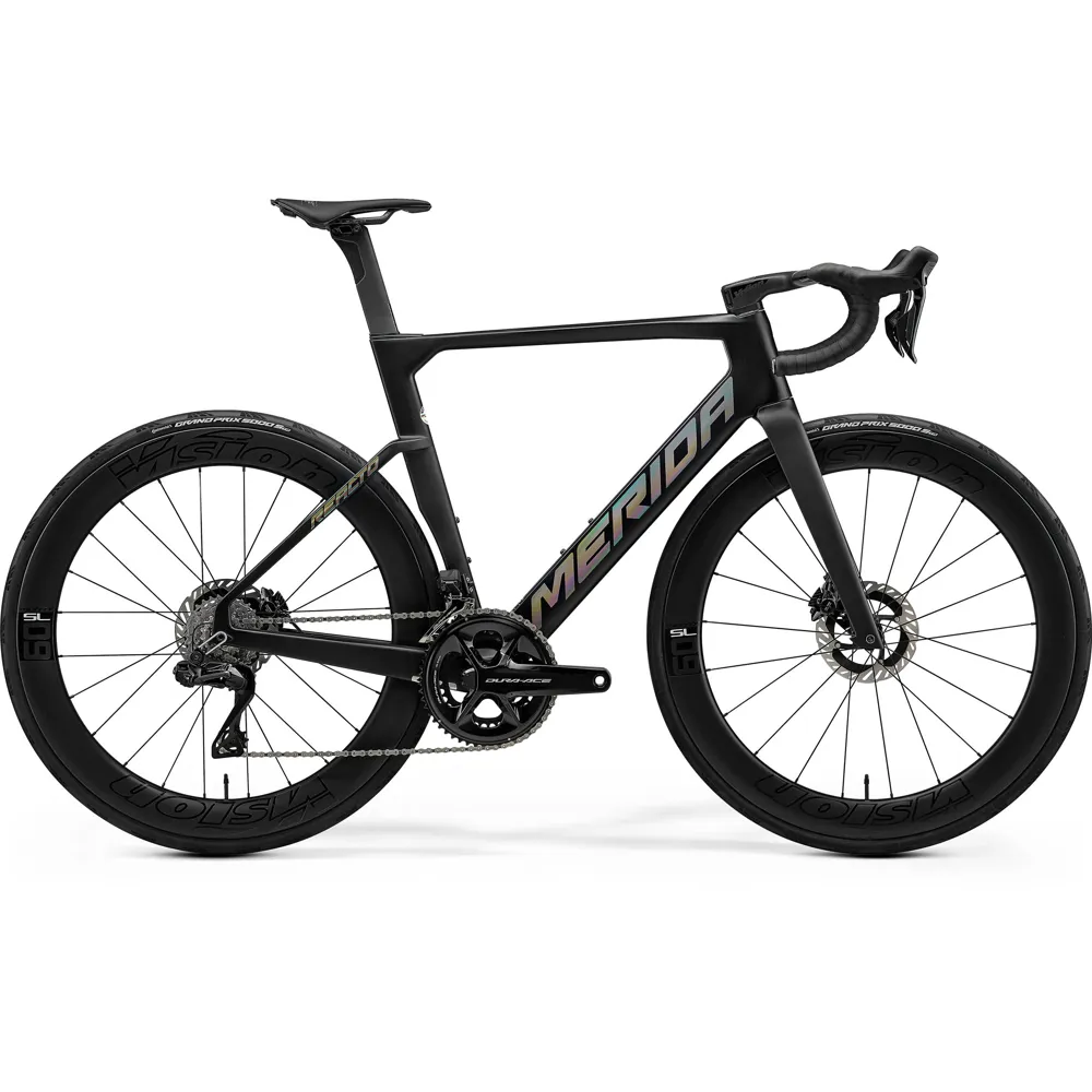 uPRISE Bikes Merida Reacto Team 2026 Carbon Aero Road Bike - Silk Black | Price match, 365 day return s, 18-Month Warranty, Finance Available & Free UK Delivery