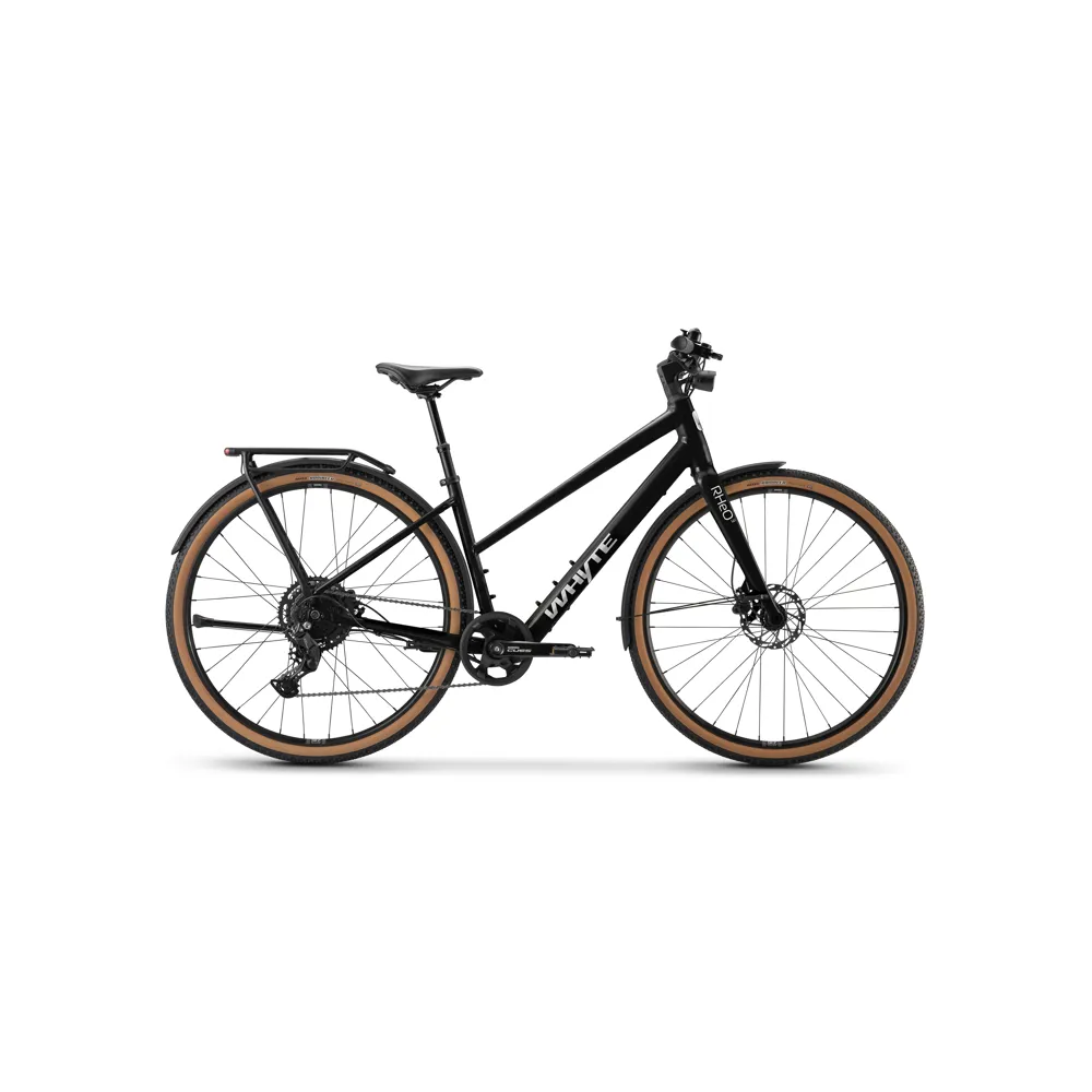 uPRISE Bikes Whyte Bikes Whyte RheO 3 Step-Through 2025 Electric Hybrid Bike - Black/Silver | Price match, 365 day return s, 18-Month Warranty, Finance Available & Free UK Delivery