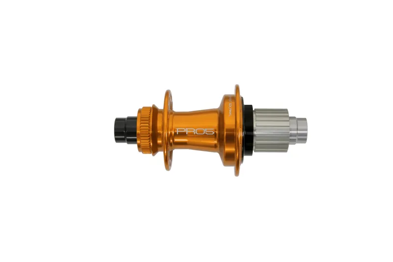 Hope Pro 5 28H 142mm 12mm Centre Lock Rear Hub - Orange