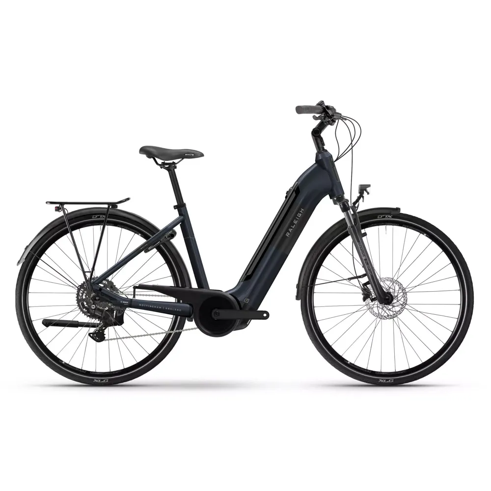 uPRISE Bikes Raleigh Motus Low Step 2026 Electric Hybrid Bike - Night Blue | Price match, 365 day return s, 18-Month Warranty, Finance Available & Free UK Delivery
