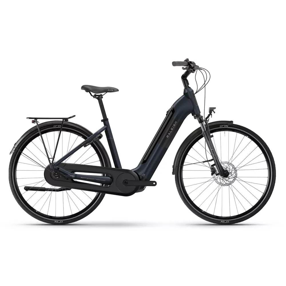 uPRISE Bikes Raleigh Motus Hub Low Step 2026 Electric Hybrid Bike - Night Blue | Price match, 365 day return s, 18-Month Warranty, Finance Available & Free UK Delivery
