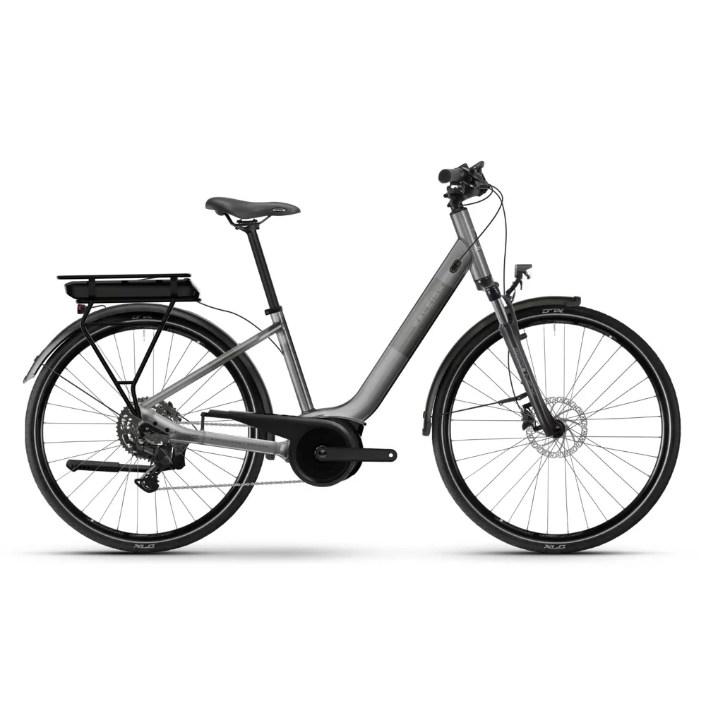 uPRISE Bikes Raleigh Captus Low Step 2026 Electric Hybrid Bike - Platinum Chrome | Price match, 365 day return s, 18-Month Warranty, Finance Available & Free UK Delivery