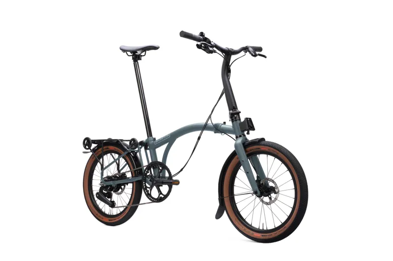 Brompton G Line 8 Speed SuperRoll+ 2027 Folding Bike - Lake Grey-1
