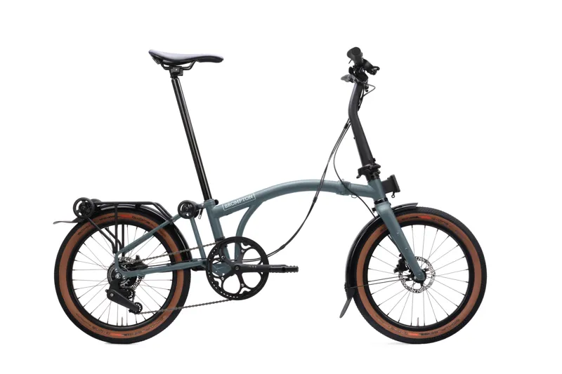 Brompton G Line 8 Speed SuperRoll+ 2027 Folding Bike - Lake Grey