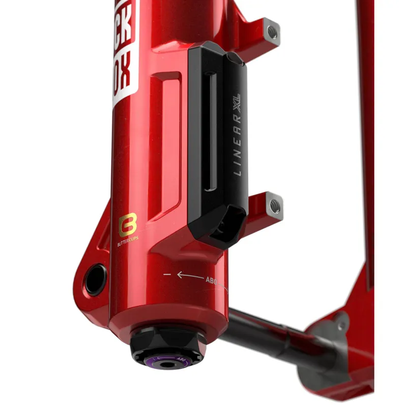 RockShox ZEB Ultimate Charger 3.2 B1 27.5 MTB Fork - Electric Red-1