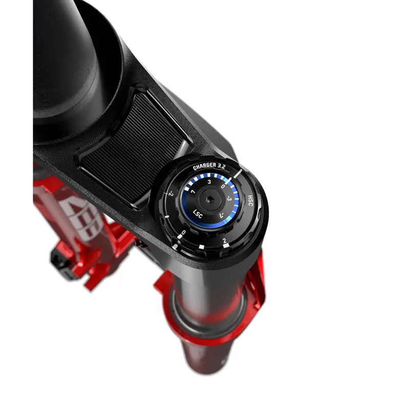 RockShox ZEB Ultimate Charger 3.2 B1 27.5 MTB Fork - Electric Red-2