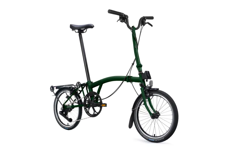 Brompton C Line 12-speed SuperRoll+ High Bar 2027 Folding Bike - Racing Green-1