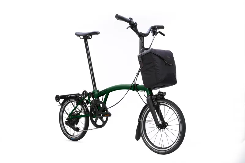 Brompton P Line 4-speed SuperRoll+ Mid Bar 2027 Electric Folding Bike - Racing Green-1